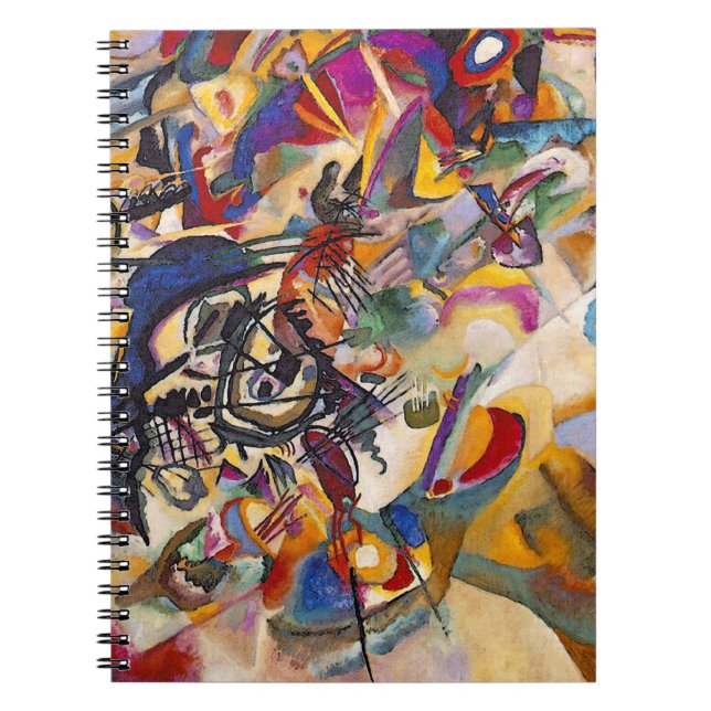 Wassily Kandinsky - Komposition 7 Abstrakt Konst Anteckningsbok (Framsidan)