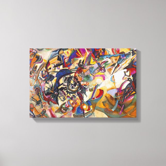 Wassily Kandinsky - Komposition 7 Abstrakt Konst Canvastryck (Framsida)