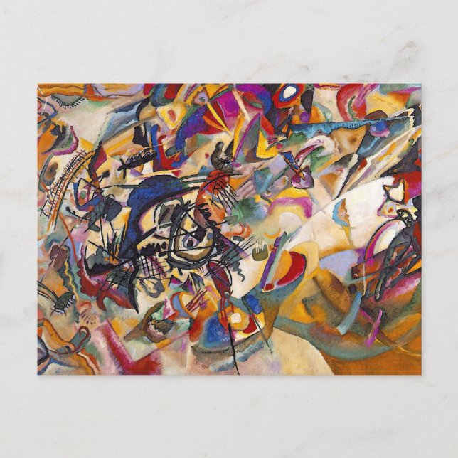 Wassily Kandinsky - Komposition 7 Abstrakt Konst Vykort (Framsida)