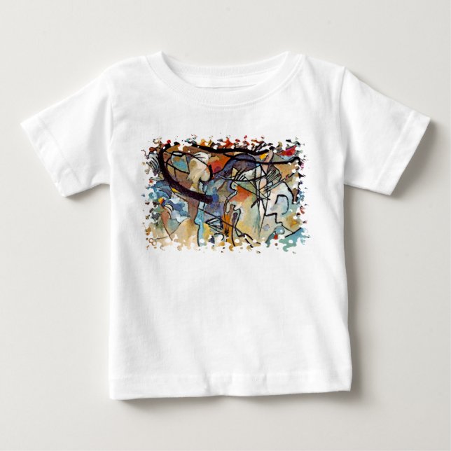 Wassily Kandinsky - Komposition Fem Abstrakt Konst Tee (Framsida)