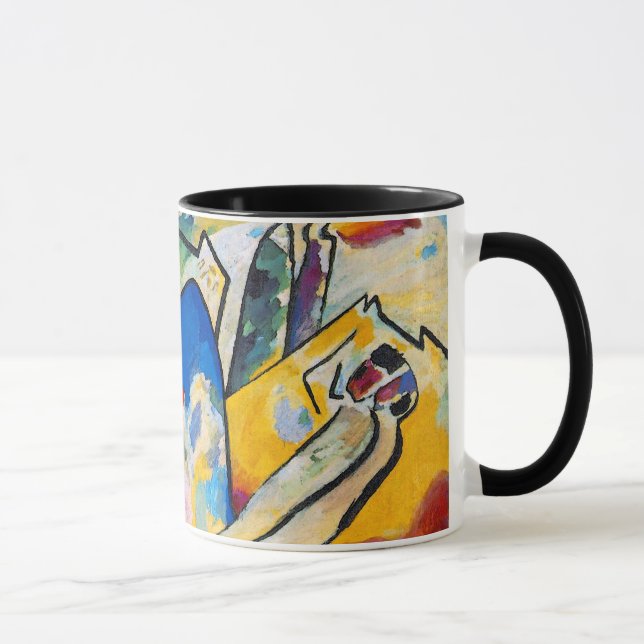 Wassily Kandinsky Komposition Fyra - Abstrakt Kons Mugg (Höger)