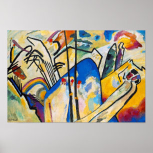 Wassily Kandinsky Komposition Fyra - Abstrakt Kons Poster