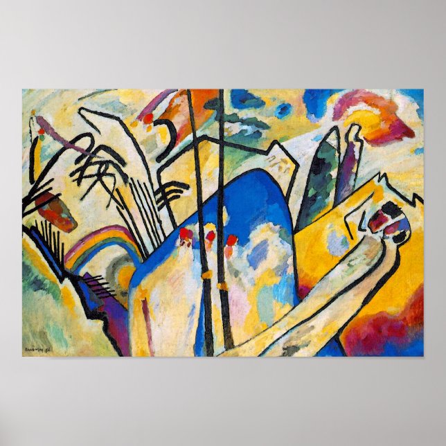Wassily Kandinsky Komposition Fyra - Abstrakt Kons Poster (Framsidan)