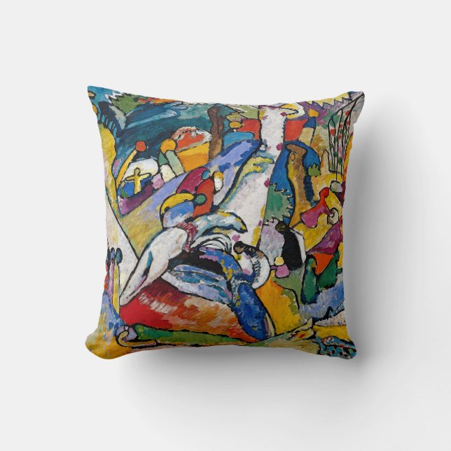 Wassily Kandinsky - Komposition II Abstrakt Konst Kudde (Framsida)