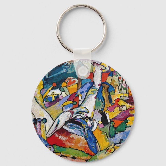 Wassily Kandinsky - Komposition II Abstrakt Konst Nyckelring (Framsida)