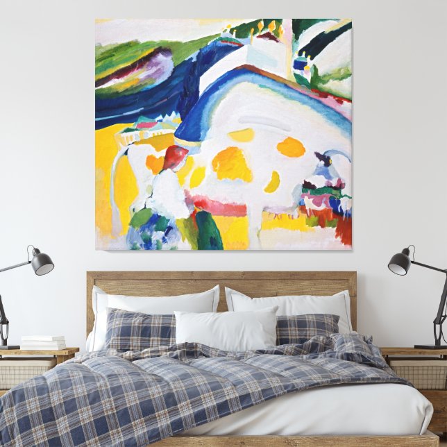 Wassily Kandinsky - Kon (1910) Canvastryck (Insitu (sovrum))