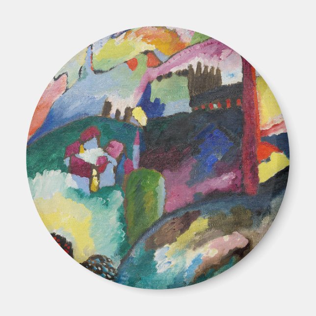 Wassily Kandinsky Ligcape med fabriksSkorsten Magnet (Framsidan)
