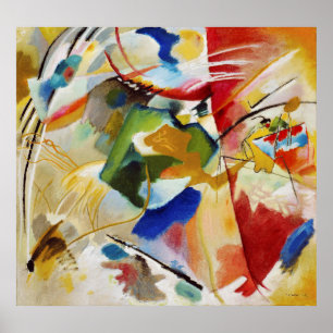 Wassily Kandinsky Måla med Grönt Center Poster