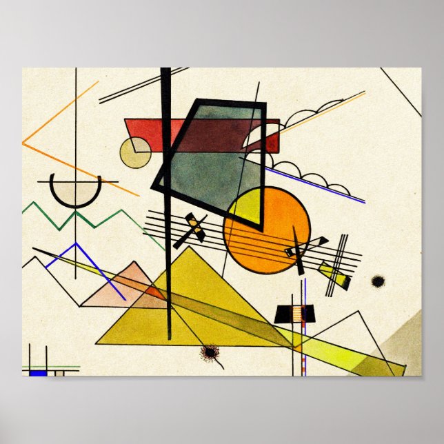 Wassily Kandinsky - Melodisch Poster (Framsidan)