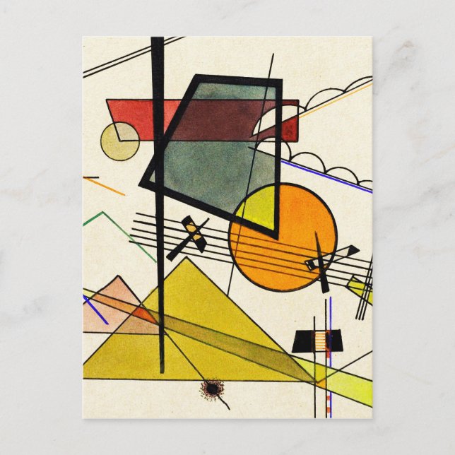 Wassily Kandinsky - Melodisch Vykort (Framsida)