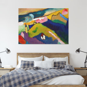 Wassily Kandinsky - Murnau - Berglandskap Canvastryck