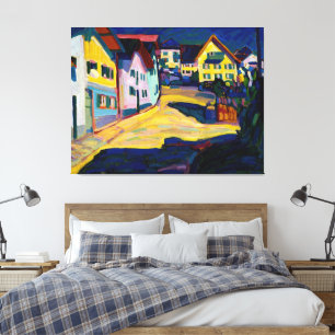 Wassily Kandinsky - Murnau, Burggrabenstrasse Canvastryck
