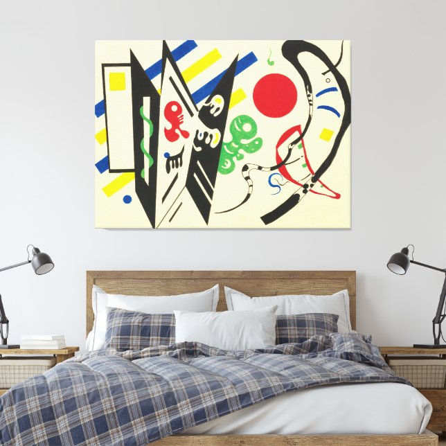 Wassily Kandinsky - Réciproque (1935) Canvastryck (Insitu (sovrum))