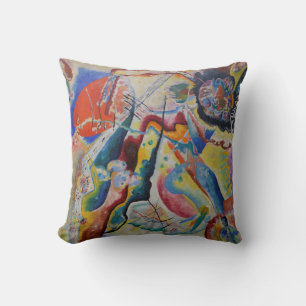 Wassily Kandinsky Red Classic Abstrakt Art Kudde