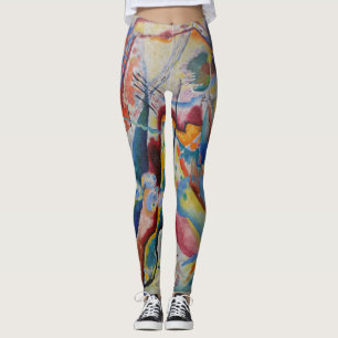 Wassily Kandinsky Red Classic Abstrakt Art Leggings