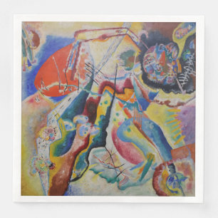 Wassily Kandinsky Red Classic Abstrakt Art Pappersservett