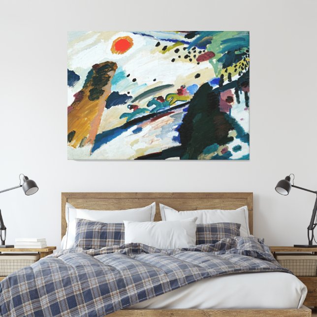 Wassily Kandinsky - Romantisk landskap  Canvastryck (Insitu (sovrum))