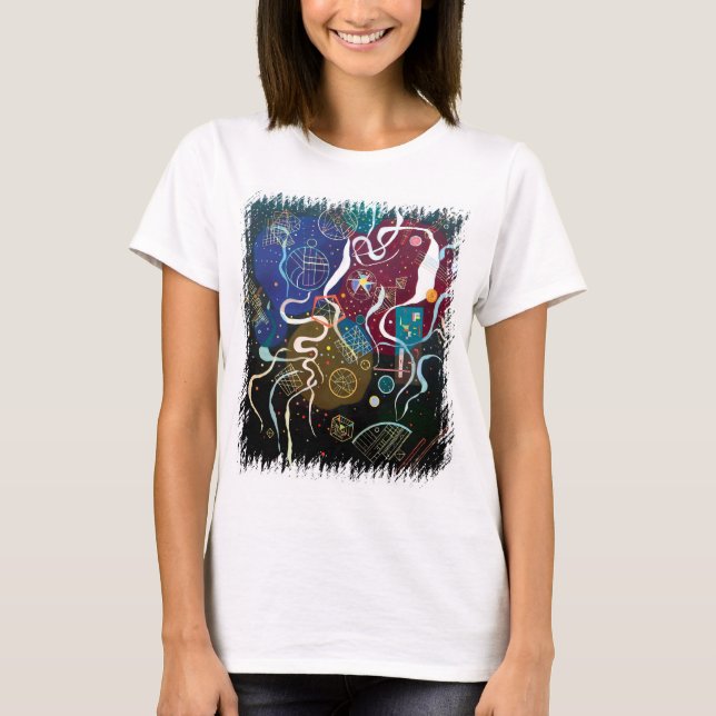Wassily Kandinsky - Rörelse Ett Abstrakt Konstverk Tee Shirt (Framsida)