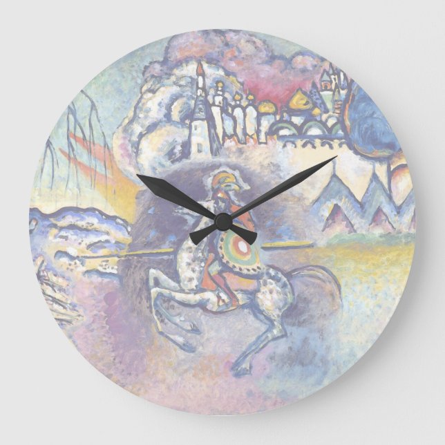 Wassily Kandinsky - Saint George och Horsperma Stor Klocka (Framsida)