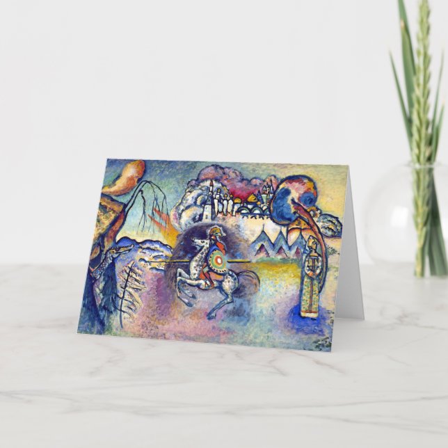 Wassily Kandinsky - Saint George och Horsperman Kort (Framsida)