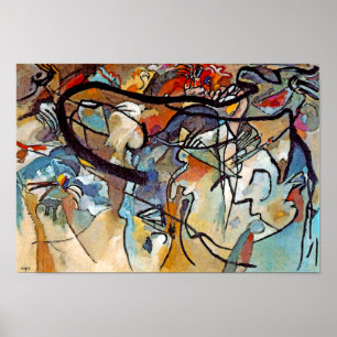 Wassily Kandinsky - Sammansättning 5 Abstrakt Art Poster