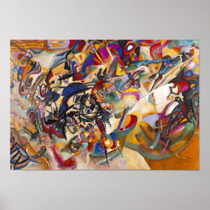 Wassily Kandinsky - Sammansättning 7 Abstrakt Art Poster