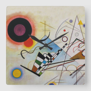 Wassily Kandinsky - Sammansättning 8 - Funktionell Fyrkantig Klocka