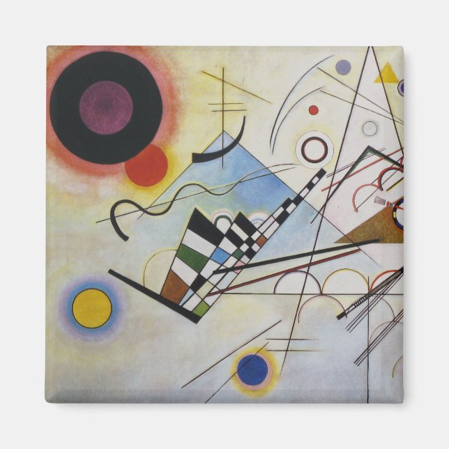 Wassily Kandinsky - Sammansättning 8 - Funktionell Magnet (Framsidan)