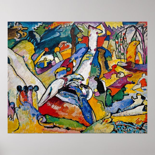Wassily Kandinsky - Sammansättning II Abstrakt Art Poster (Framsidan)
