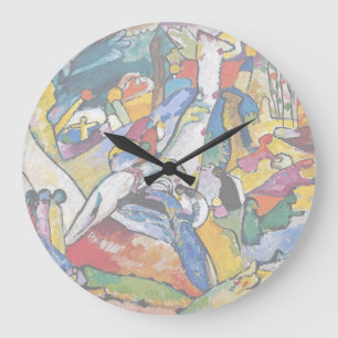 Wassily Kandinsky - Sammansättning II Abstrakt Art Stor Klocka
