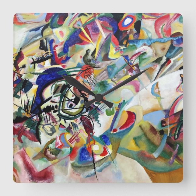 WASSILY KANDINSKY - Sammansättning VII 1913 Fyrkantig Klocka (Framsida)