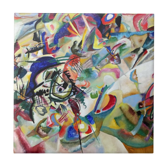 WASSILY KANDINSKY - Sammansättning VII 1913 Kakelplatta (Framsidan)