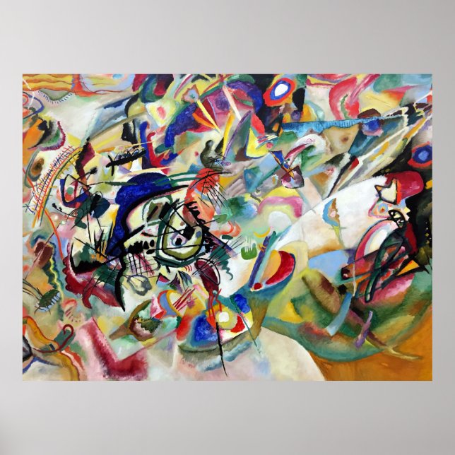 WASSILY KANDINSKY - Sammansättning VII 1913 Poster (Framsidan)