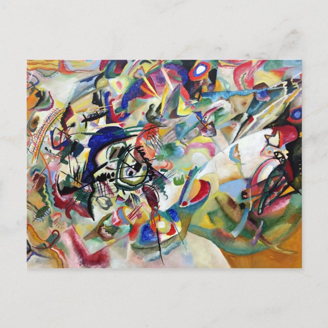 WASSILY KANDINSKY - Sammansättning VII 1913 Vykort (Framsida)