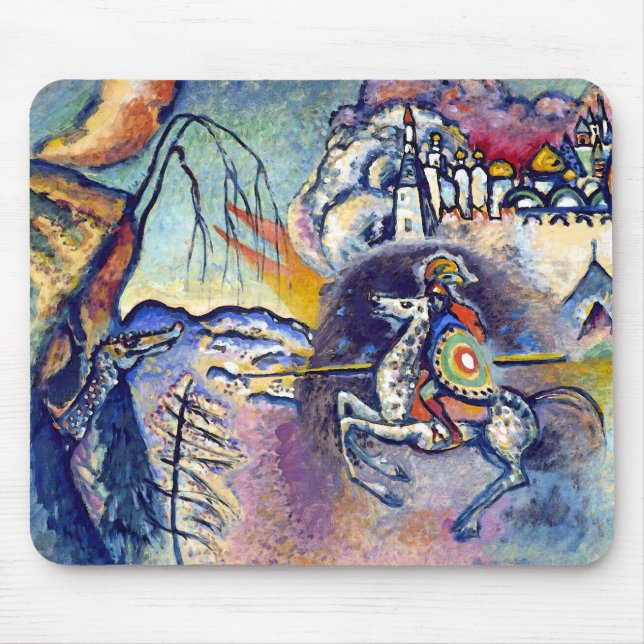 Wassily Kandinsky - Sankt Göran och ryttare Musmatta (Framsidan)