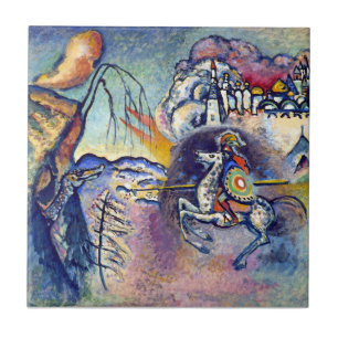 Wassily Kandinsky - Sankt Göran & Ryttare Kakelplatta
