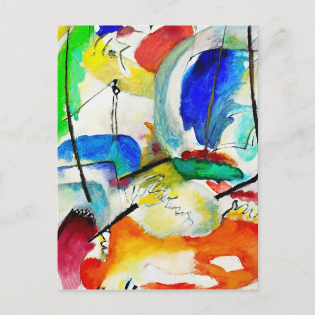 Wassily Kandinsky - Sjöslag Vykort (Framsida)