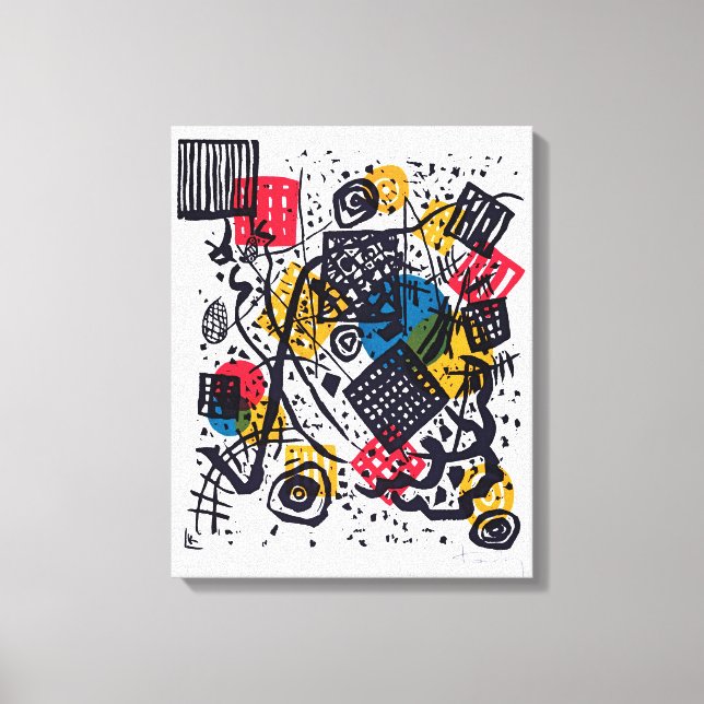 Wassily Kandinsky - Små världar V Abstrakt konst Canvastryck (Framsida)