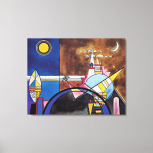 Wassily Kandinsky - Stora Kievporten Abstrakt Canvastryck