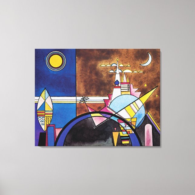 Wassily Kandinsky - Stora Kievporten Abstrakt Canvastryck (Framsida)