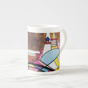 Wassily Kandinsky - Stora Porten I Kiev Abstrakt Benporslin Mugg