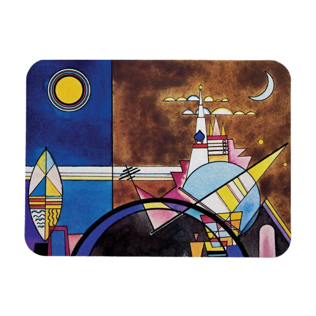 Wassily Kandinsky - Stora Porten I Kiev Abstrakt Magnet (Horisontell)