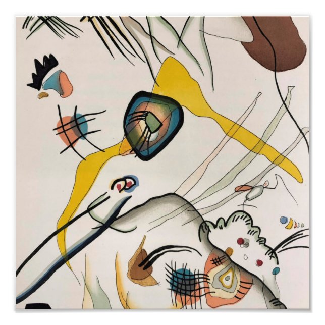 Wassily Kandinsky Strandpromenad , 1957 Fototryck (Framsidan)