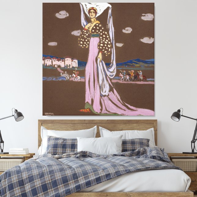 Wassily Kandinsky - The Night (Walking Lady) Canvastryck (Insitu (sovrum))