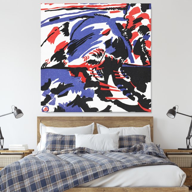 Wassily Kandinsky - Two Women in a Moonlit Land Canvastryck (Insitu (sovrum))