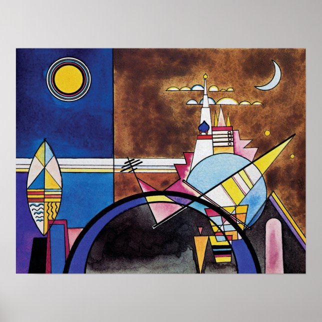 Wassily Kandinsky - Underbara Grind i Kievs Abstra Poster (Framsidan)