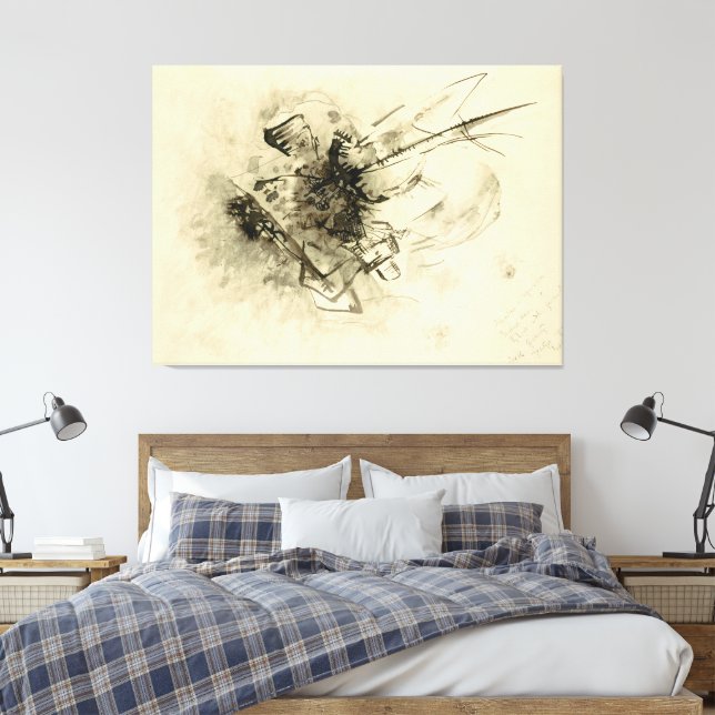 Wassily Kandinsky - Untitled (1916)  - 319813 Canvastryck (Insitu (sovrum))