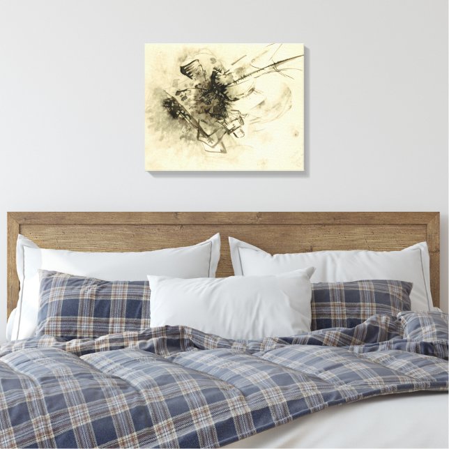 Wassily Kandinsky - Utan titel (1916)  - 319813 Canvastryck (Insitu (sovrum))