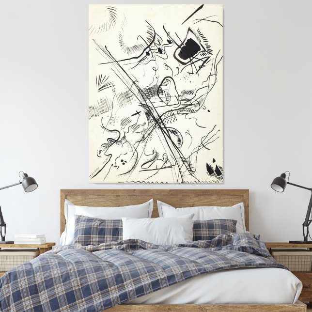 Wassily Kandinsky - Utan titel  Canvastryck (Insitu (sovrum))