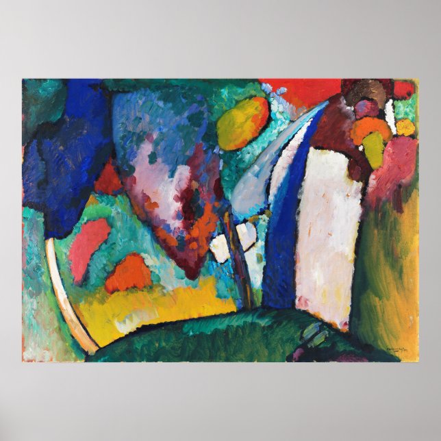 Wassily Kandinsky | Vattenfall - 1909 Poster (Framsidan)